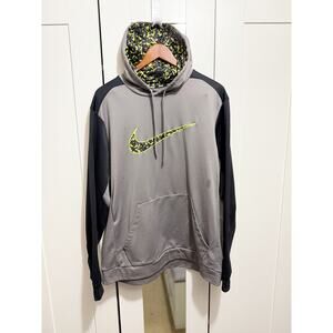 Nike KO Wetland Camo Therma-FIT Pullover Hoodie Gray Black Men’s XL